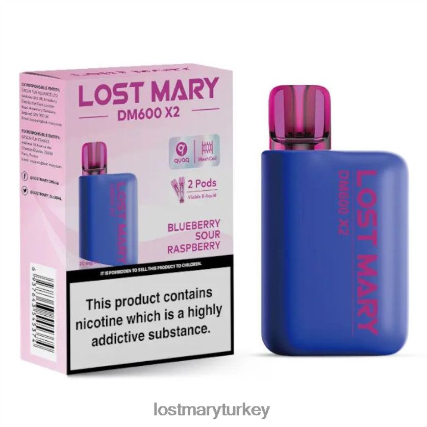 LOST MARY Türkiye - kayıp mary dm600 x2 tek kullanımlık vape yaban mersini ekşi ahududu ZXVTXX202