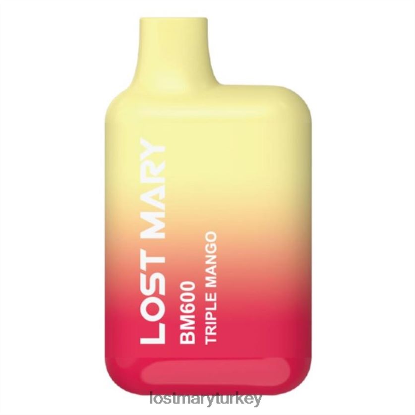 LOST MARY Online Store - kayıp mary bm600 tek kullanımlık vape üçlü mango ZXVTXX139
