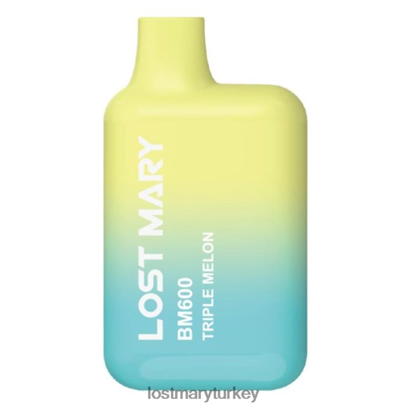 LOST MARY Türkiye - kayıp mary bm600 tek kullanımlık vape üçlü kavun ZXVTXX142
