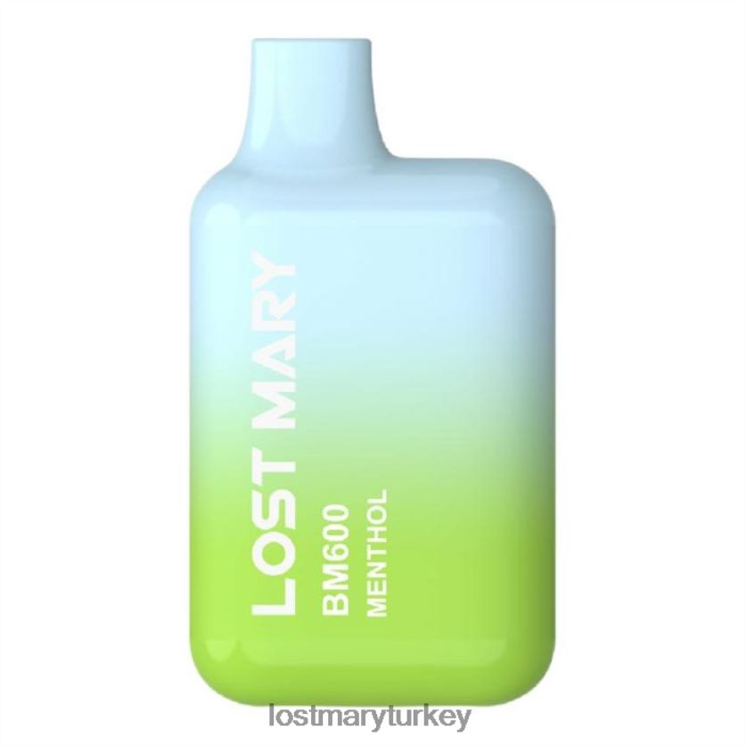 LOST MARY Vape Türkiye - kayıp mary bm600 tek kullanımlık vape mentol ZXVTXX153