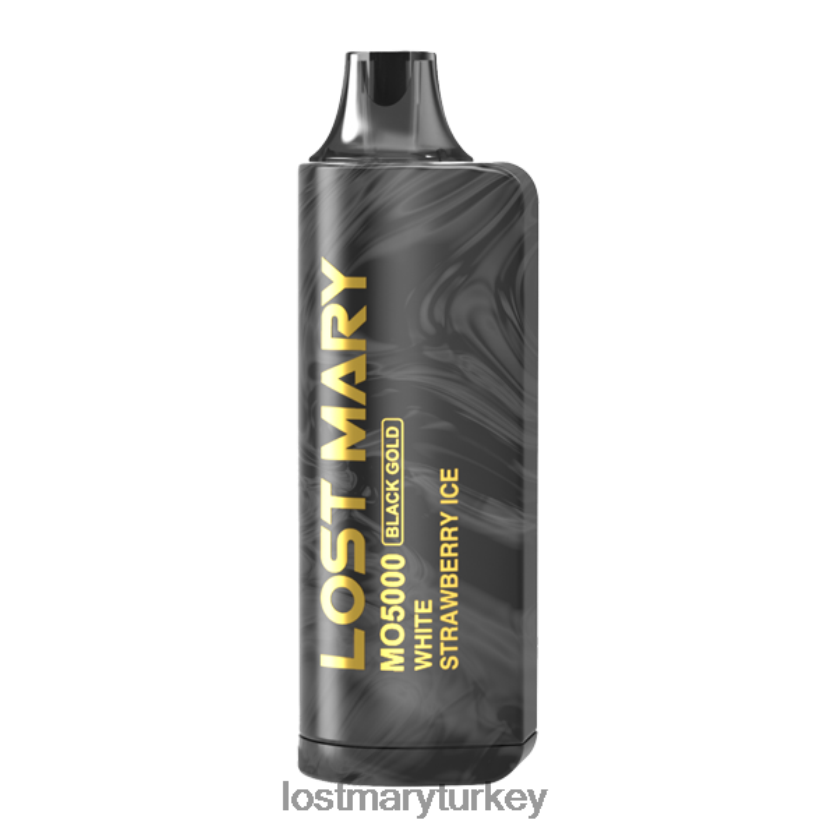 LOST MARY Flavours - lost mary mo5000 siyah altın baskısı beyaz çilekli buz ZXVTXX97
