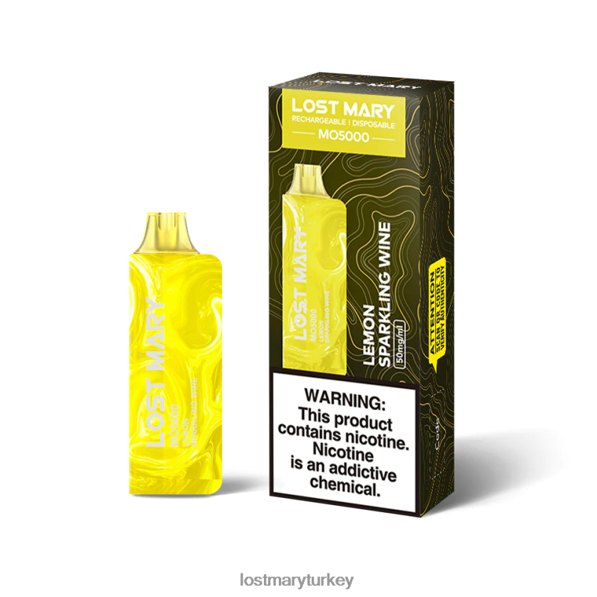 LOST MARY Vape Türkiye - kayıp mary mo5000 limonlu köpüklü şarap ZXVTXX43
