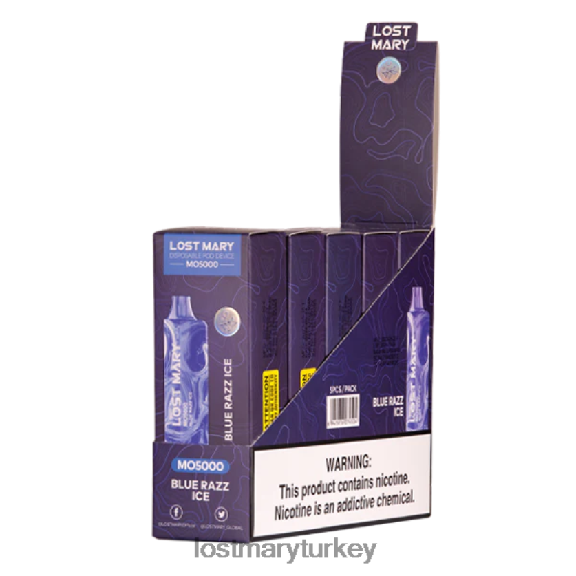 LOST MARY Vape Türkiye - kayıp mary mo5000 mavi razz buz ZXVTXX13