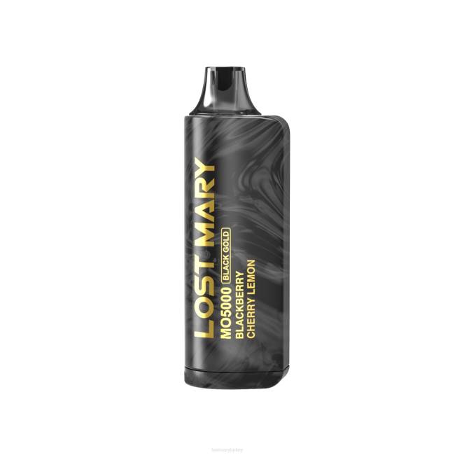 Lost Mary Fiyat - LOST MARY mo5000 siyah altın tek kullanımlık 10ml 28601 böğürtlen kiraz limon