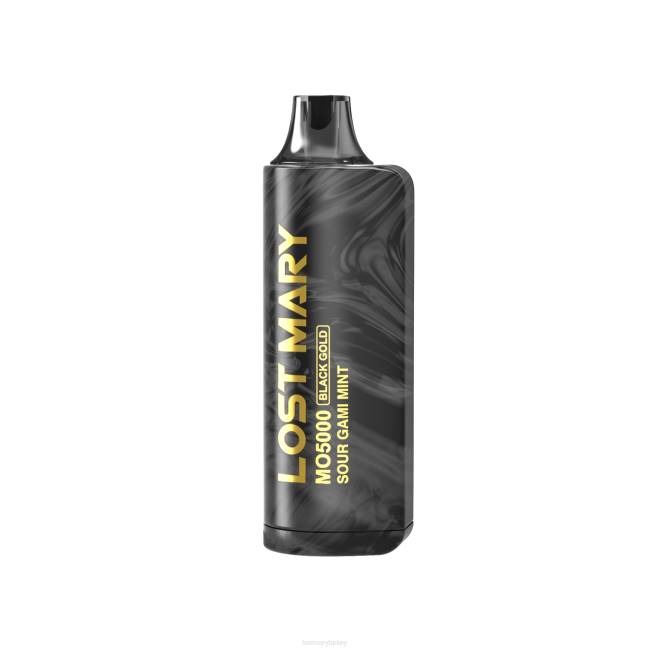 Lost Mary Vape - LOST MARY mo5000 siyah altın tek kullanımlık 10ml 28604 ekşi gami nane