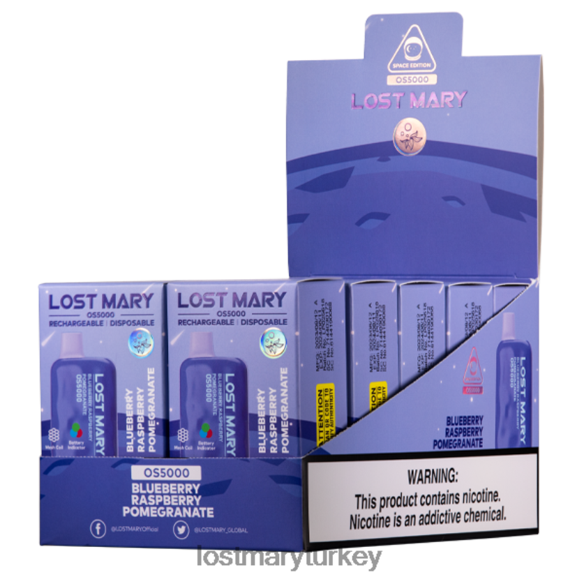 LOST MARY Vape Türkiye - kayıp mary os5000 yaban mersini ahududu nar ZXVTXX83