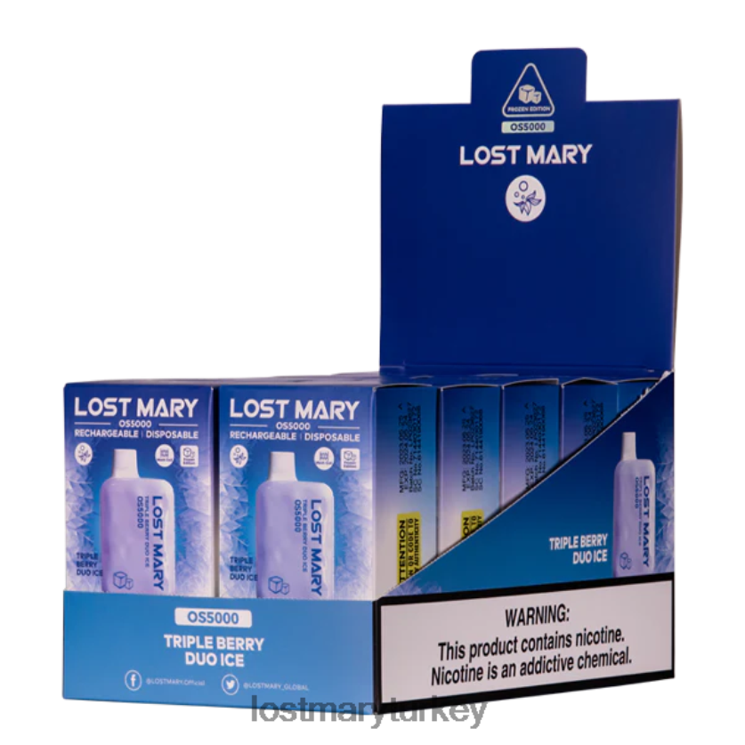 LOST MARY Vape - kayıp mary os5000 üçlü berry ikilisi buz ZXVTXX74