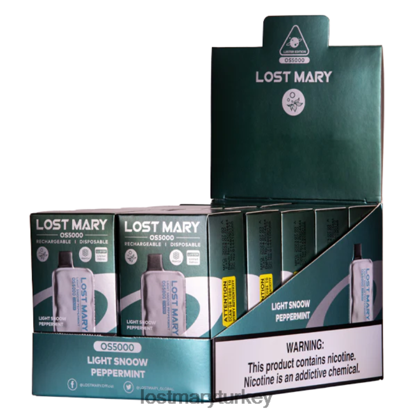 LOST MARY Vape - kayıp mary os5000 parlaklık hafif kar nanesi ZXVTXX44