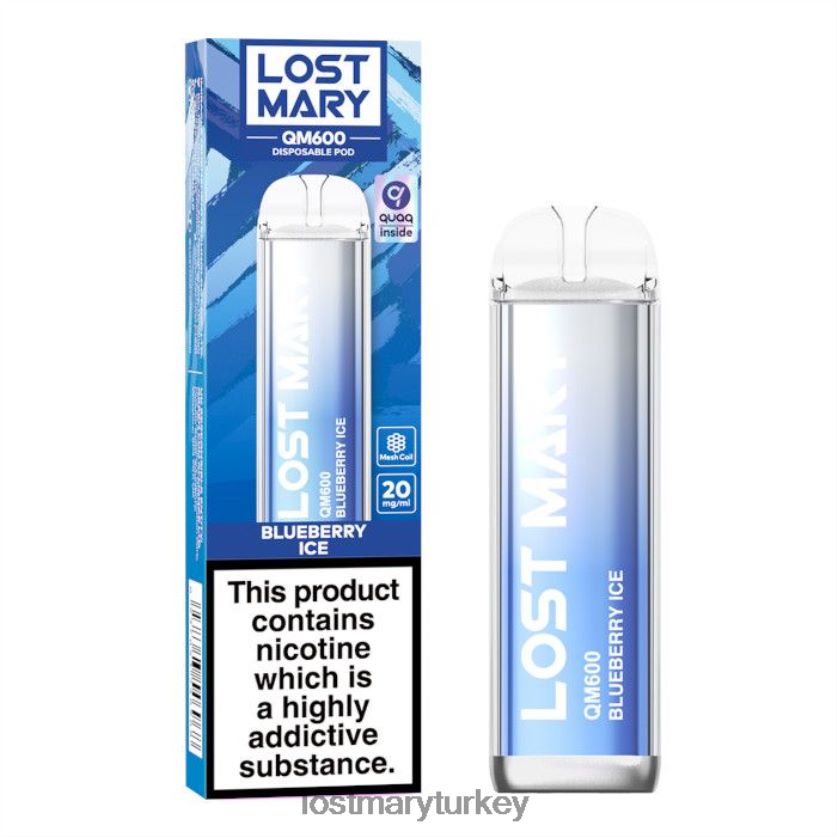 LOST MARY Flavours - kayıp mary qm600 tek kullanımlık vape yaban mersinli buz ZXVTXX157