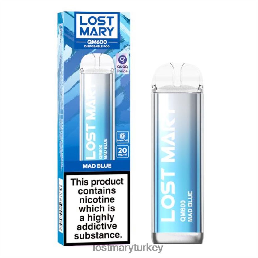 LOST MARY Sale - kayıp mary qm600 tek kullanımlık vape deli mavi ZXVTXX160