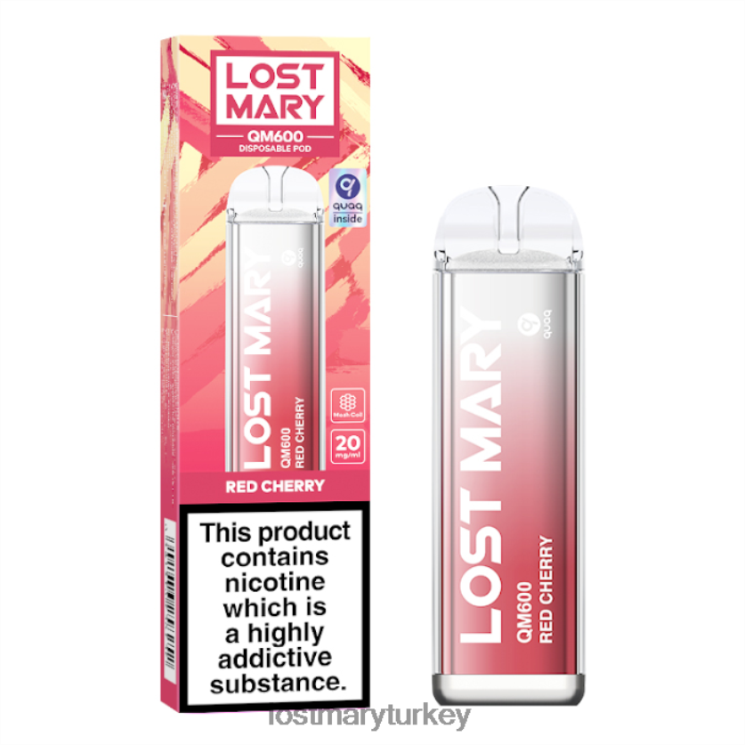 LOST MARY Türkiye - kayıp mary qm600 tek kullanımlık vape kırmızı kiraz ZXVTXX162