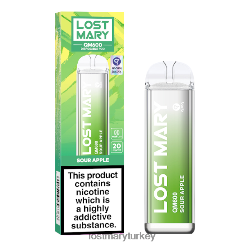LOST MARY Vape Flavors - kayıp mary qm600 tek kullanımlık vape ekşi elma ZXVTXX165